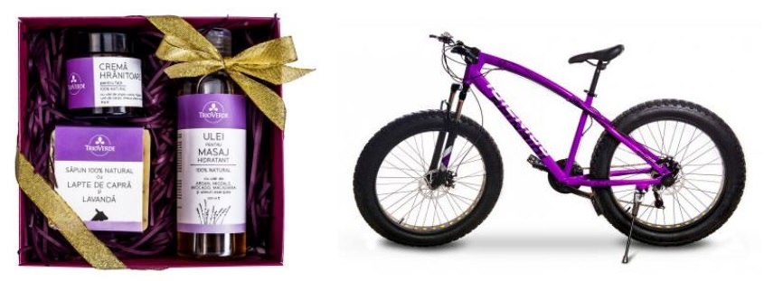 set cadou pentru ingrijirea corpului si bicicleta culoarea anului 2018
