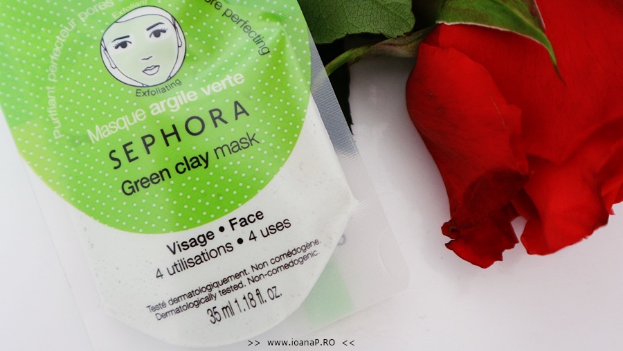 masca de fata cu argila verde Sephora Green Clay Mask review foto2