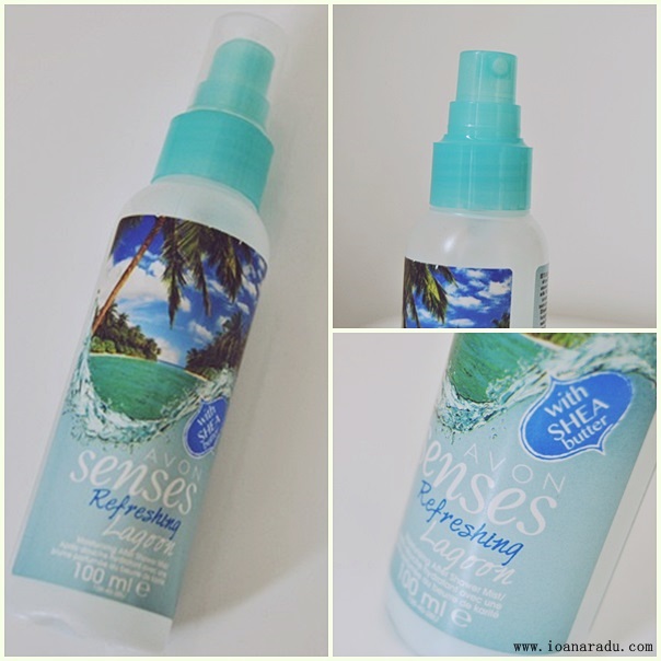 Spray de corp hidratant cu unt de shea Avon Senses Lagoon
